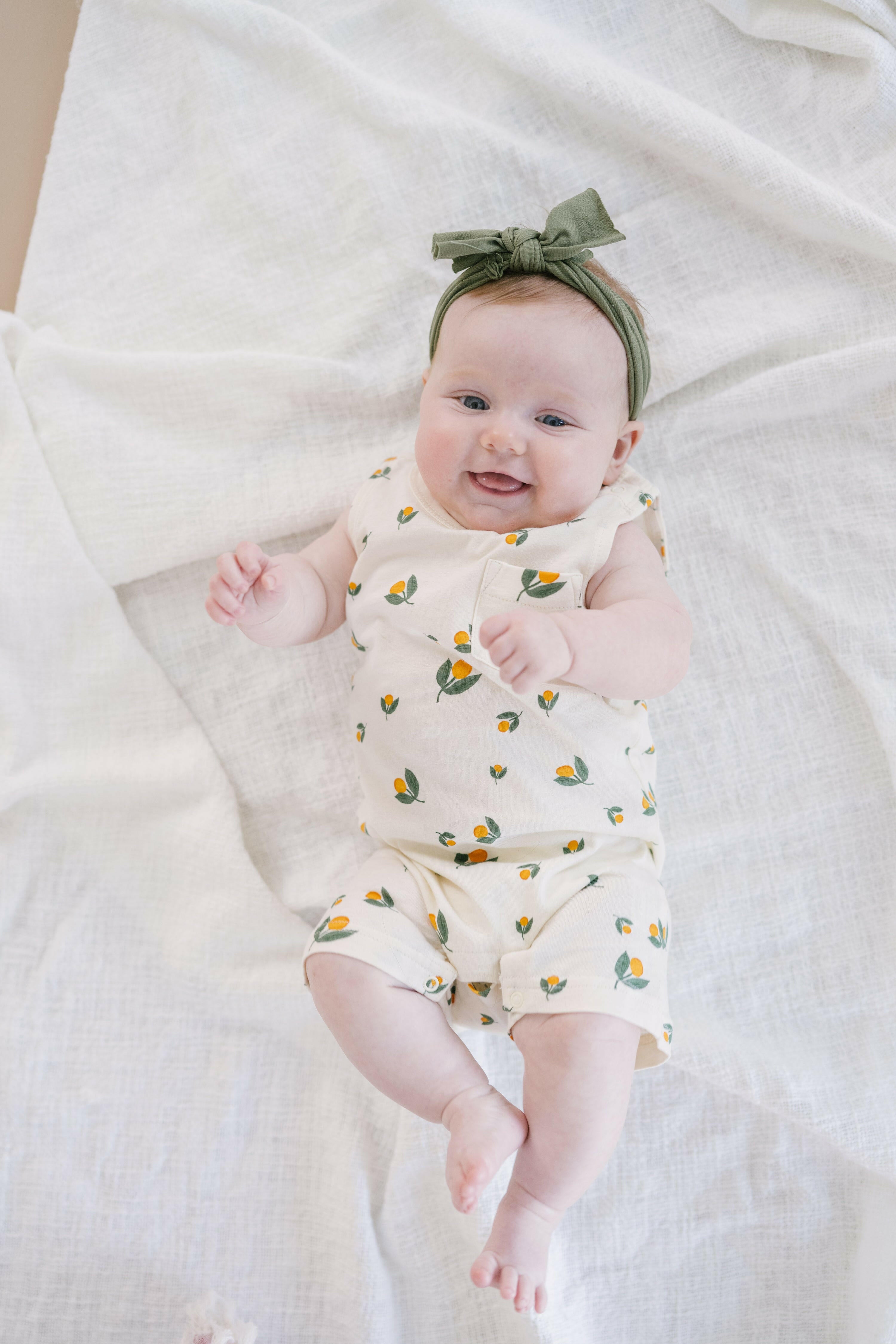 Just Peachy Pocket Playsuit Polished Prints