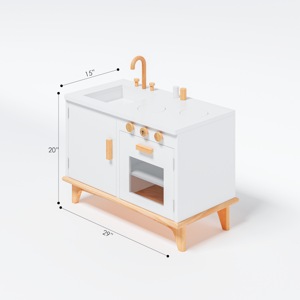 Wooden Toddler Play Kitchen Be Mindful