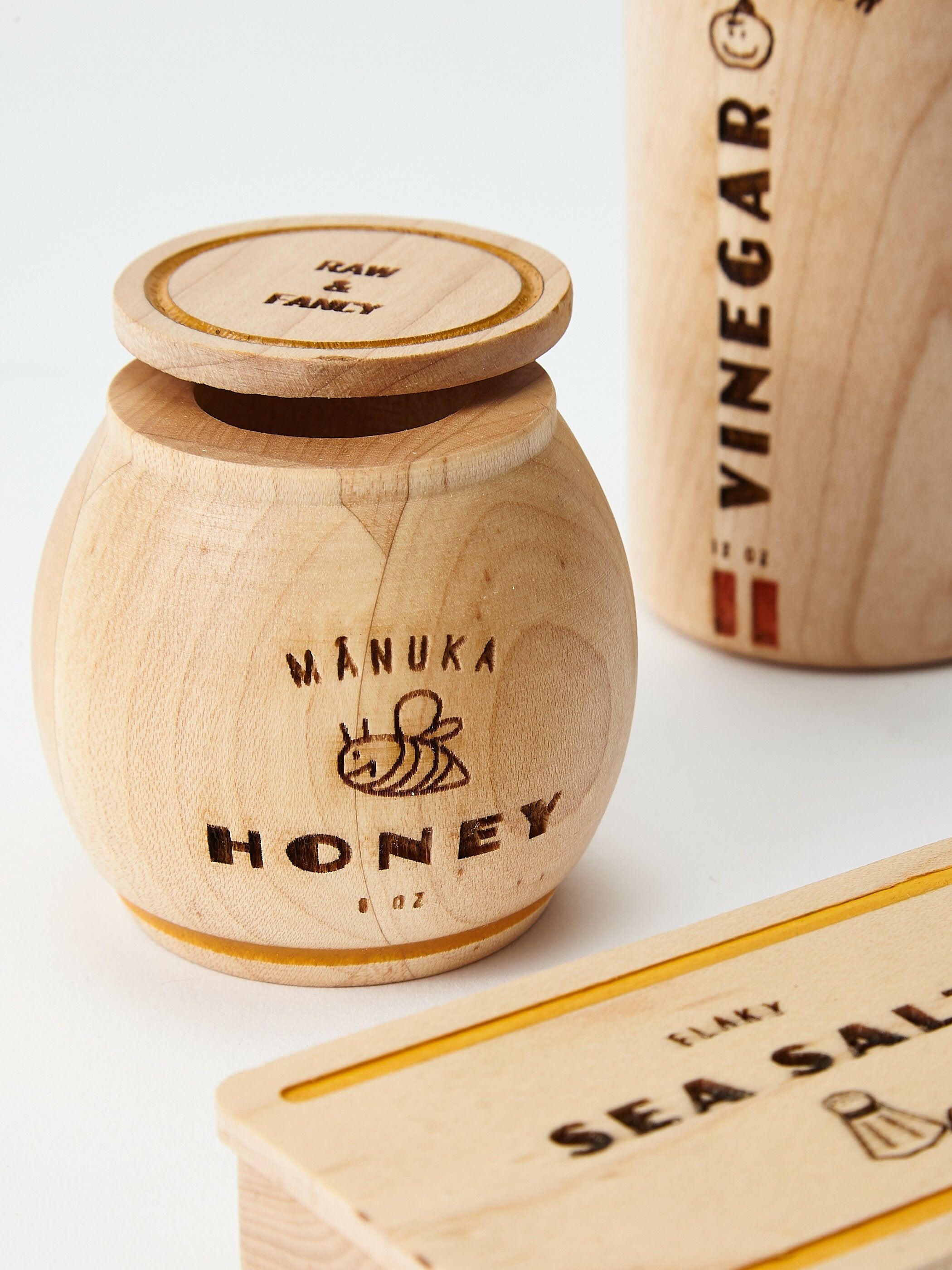 Wooden Pantry Play Food Set Kids Toys Milton & Goose