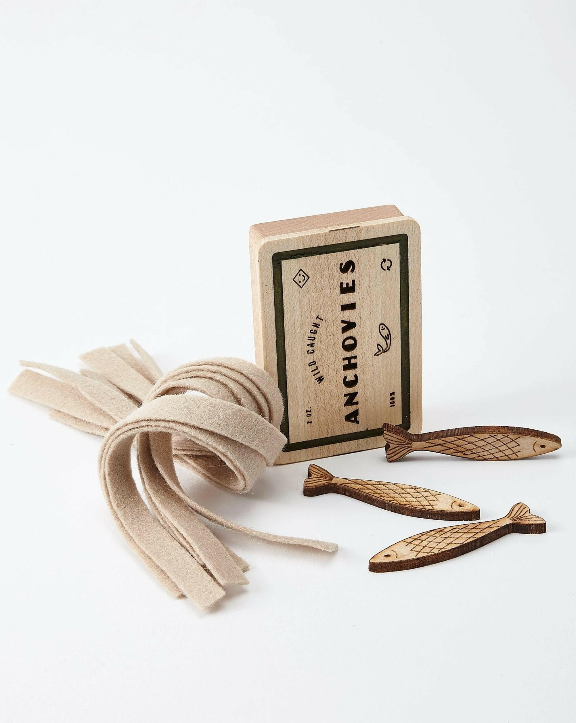 Wooden Pasta Play Food Set Kids Toys Milton & Goose Multi