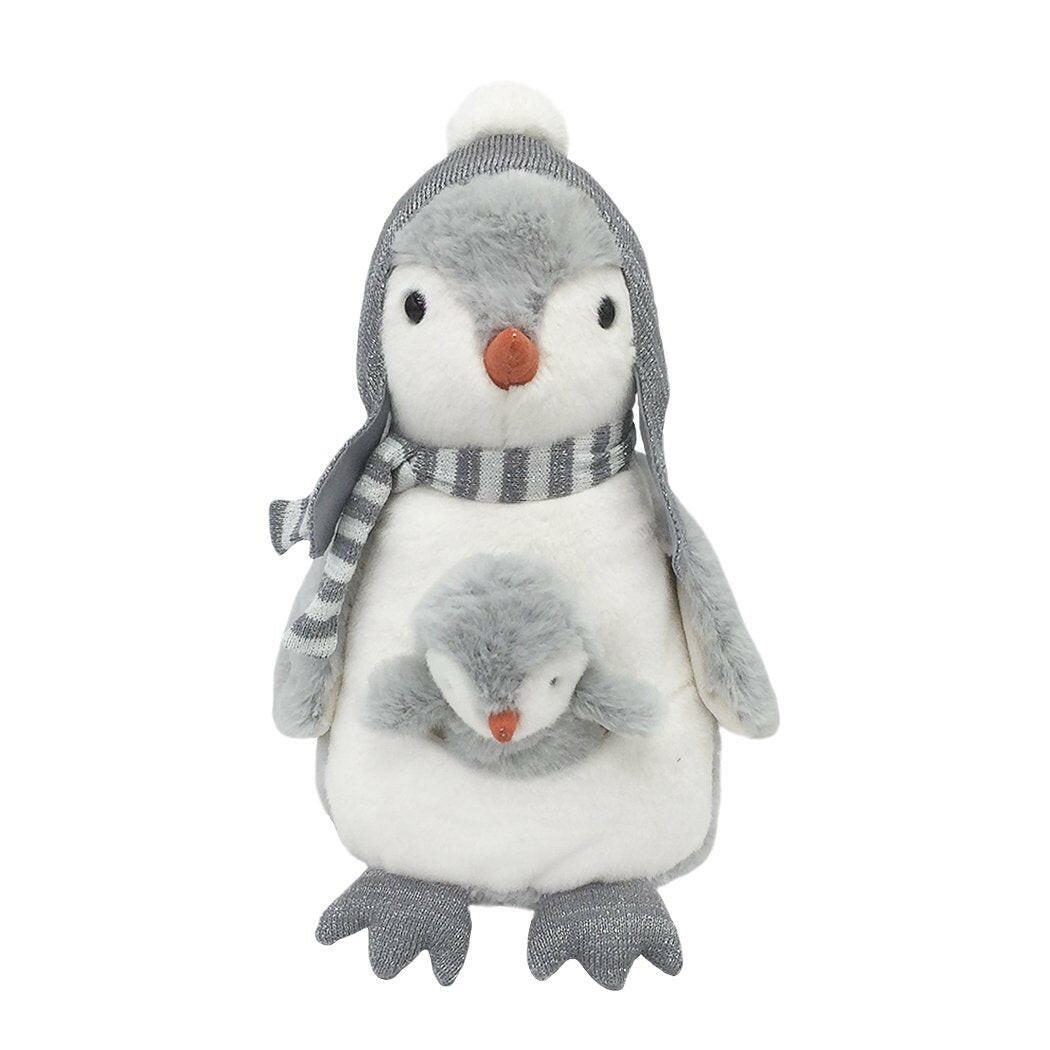 'PEBBLE' THE PENGUIN AND BABY PLUSH TOY Stuffed Toy MON AMI