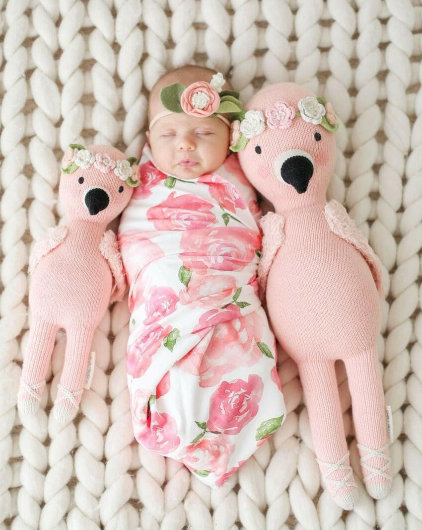 Penelope the flamingo Stuffies Cuddle + Kind