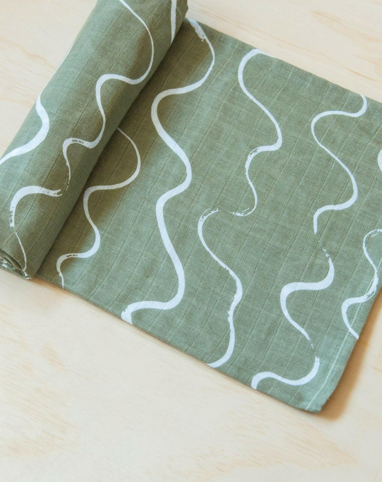 Organic Cotton + Bamboo Muslin Swaddle - Ocean Baby Essentials Kiin Baby