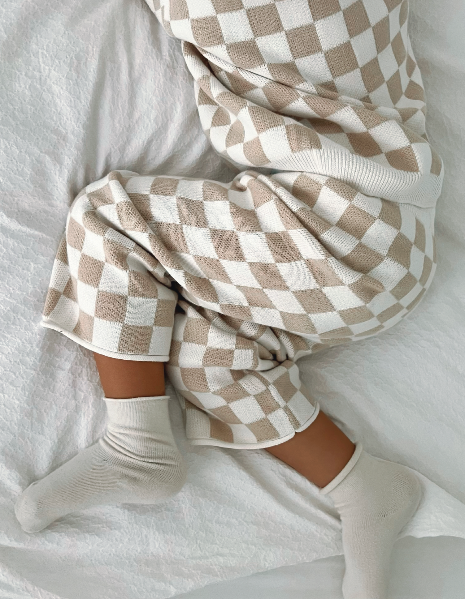Checkered Jacquard Pants Luna + Luca