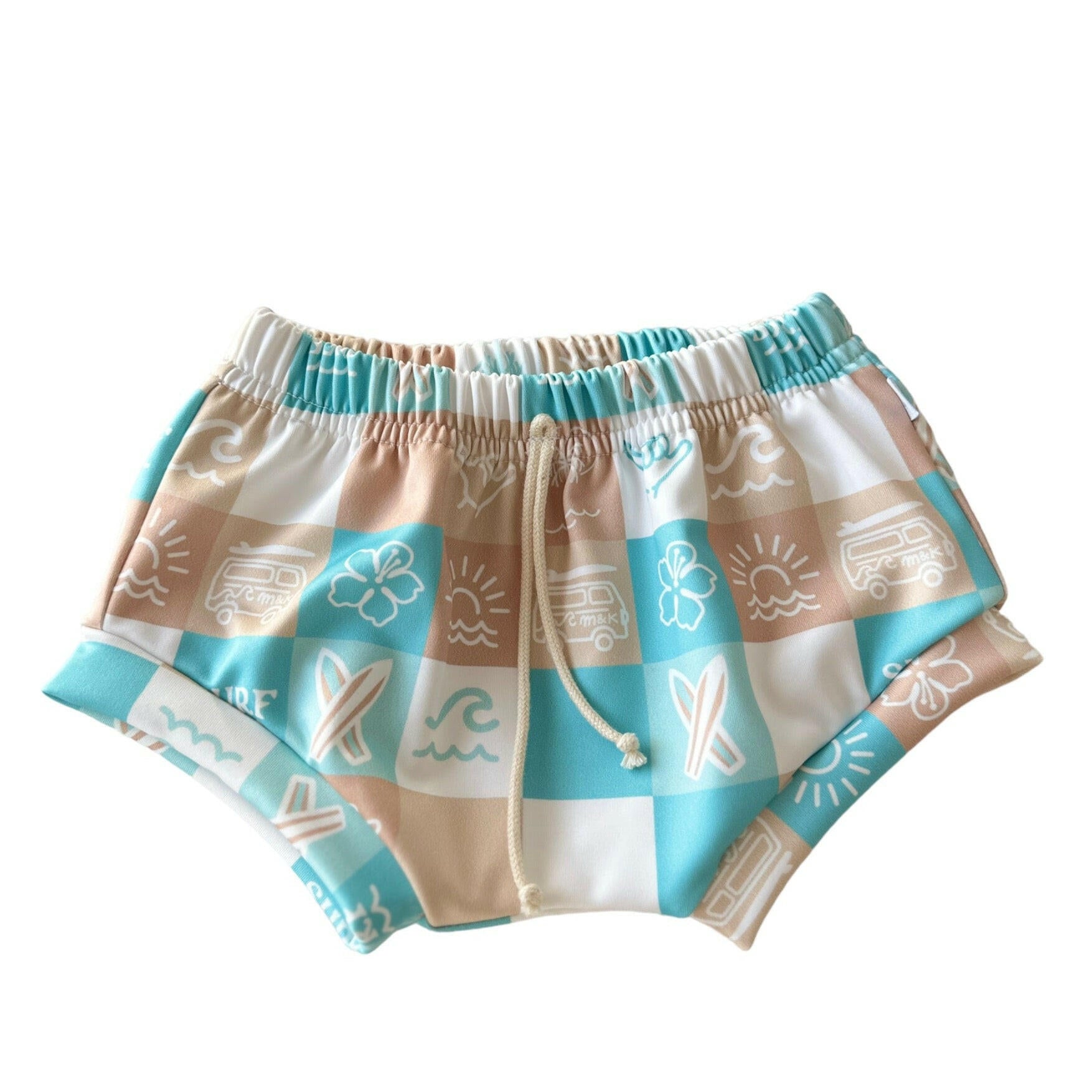 M&K CHECKERS SWIMMING BUMMIES Swimsuit Moana & Kai