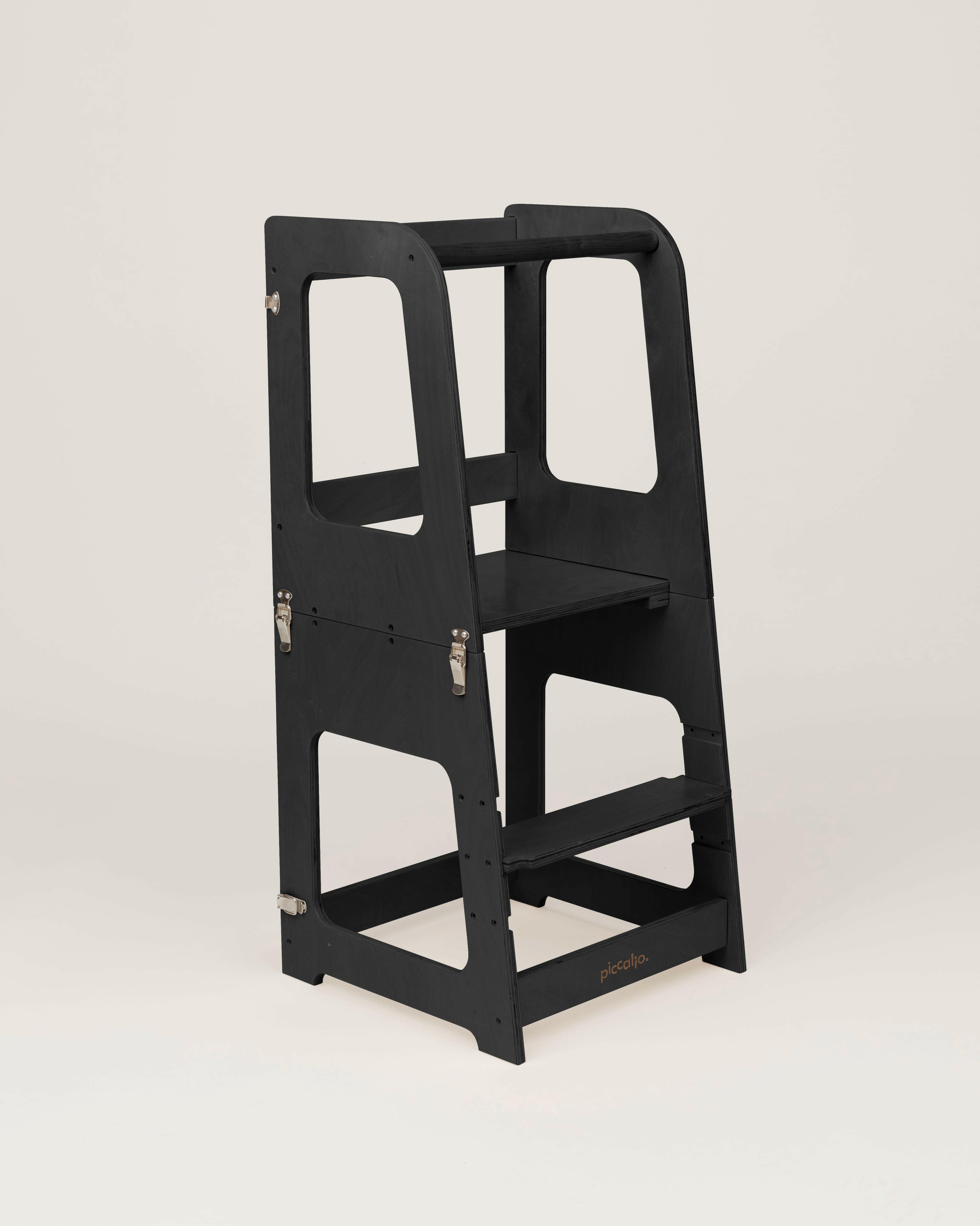 Mini Chef Convertible | Helper Tower Kitchen Piccalio Black