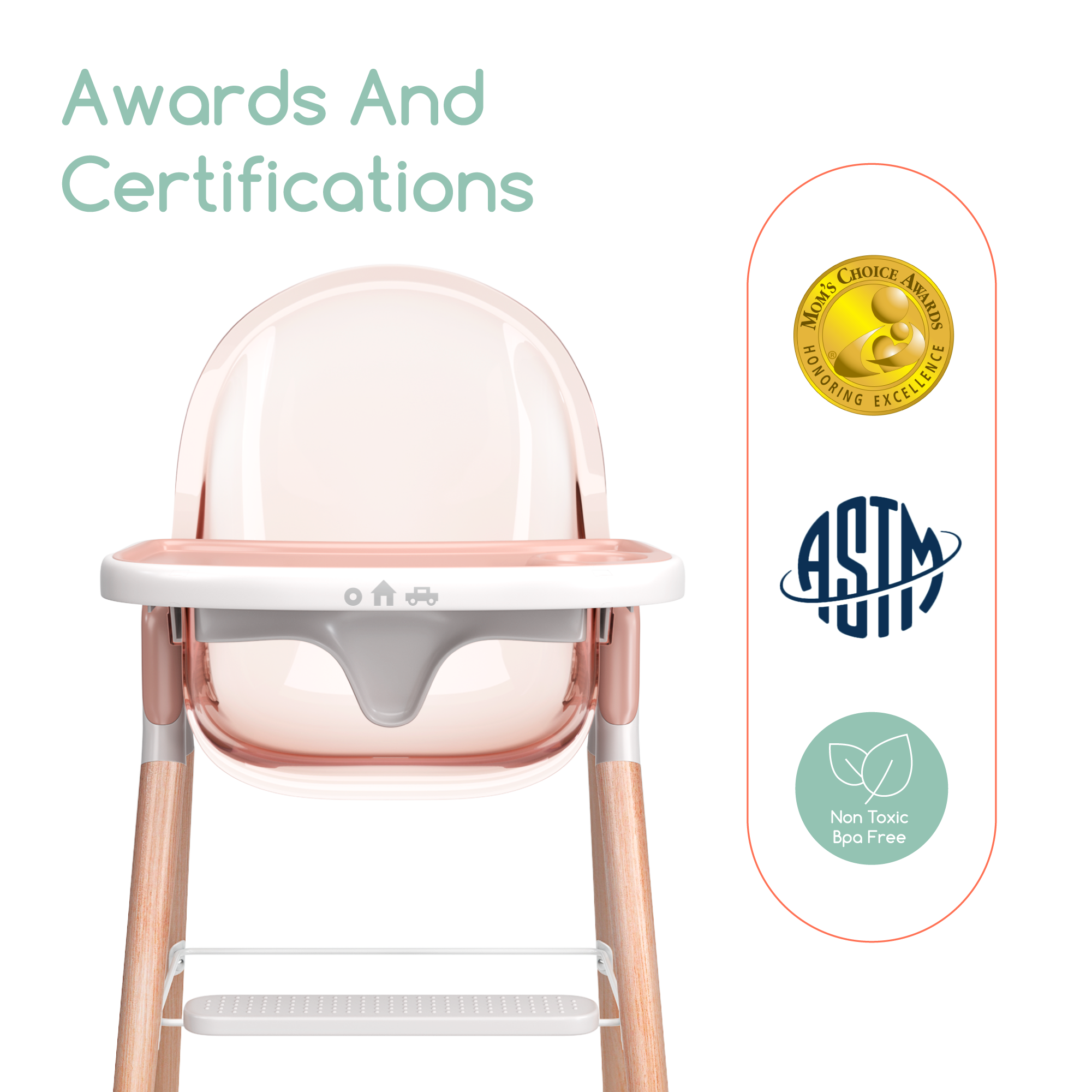 Children of Design 6 in 1 Deluxe High Chair Children of Design
