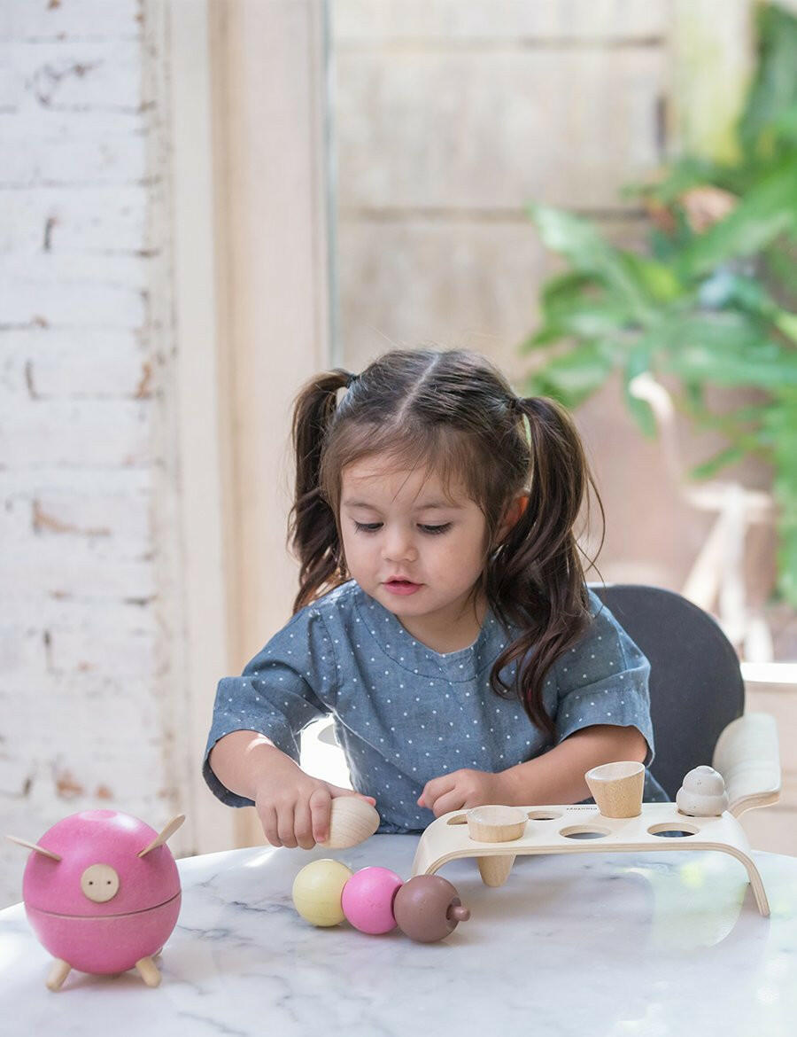 Wooden Ice Cream Toy Set Play Food PlanToys