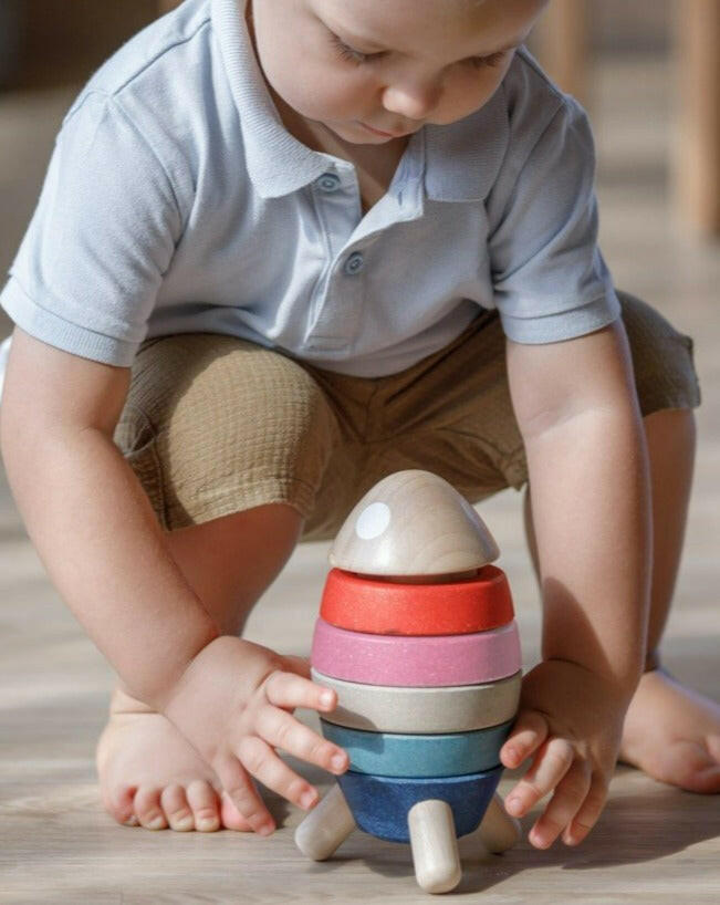 Stacking Rocket Kids Toys PlanToys