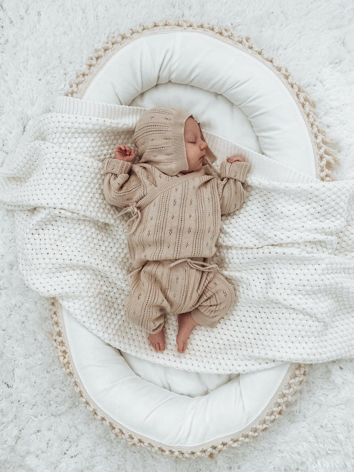 Bring Me Home Pointelle Set - Beige  Luna + Luca