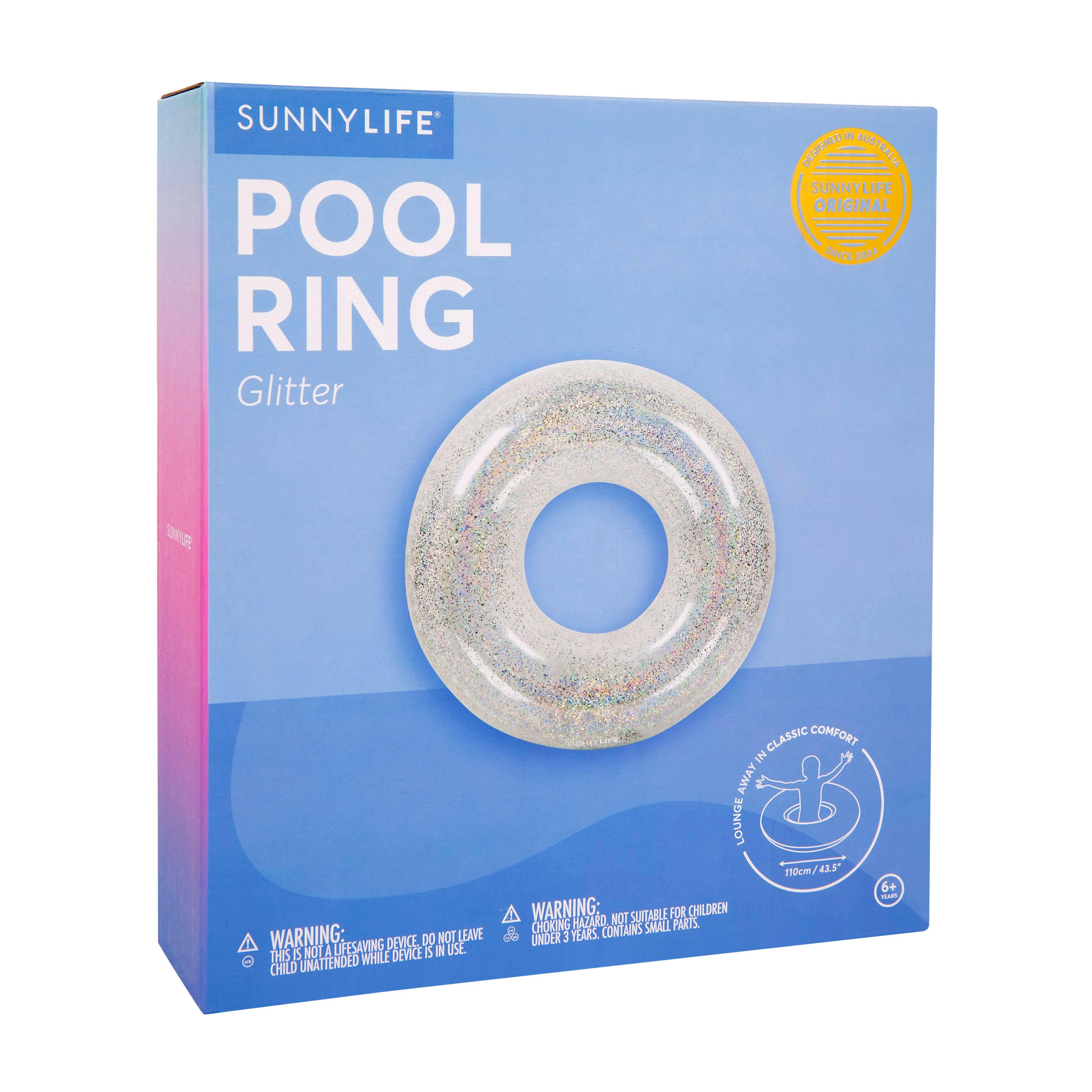 Pool Ring Glitter Outdoor Toys Sunnylife