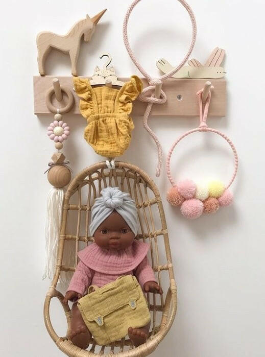 Egg Rattan Chair for Dolls Doll Furniture Poppie