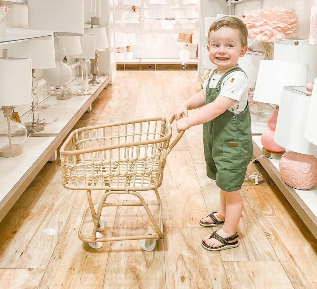 Mini Rattan Shopper Pretend Play Poppie