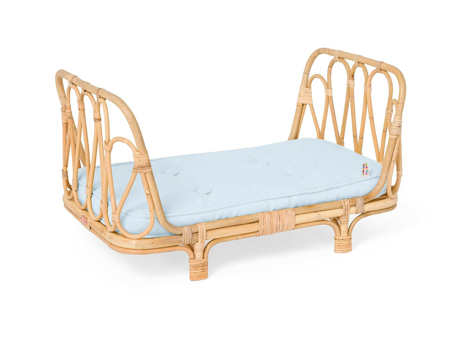 Rattan Doll Daybed Doll Furniture Poppie Baby Blue