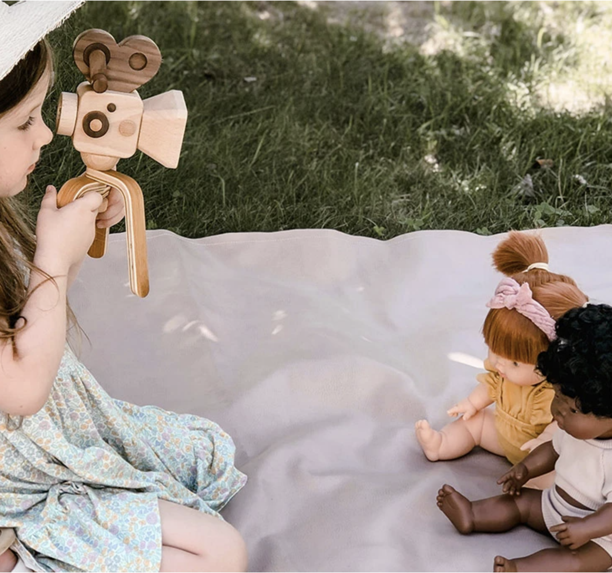 Super 16 Pro Camera Toy With Tripod Wooden Toys Father's Factory