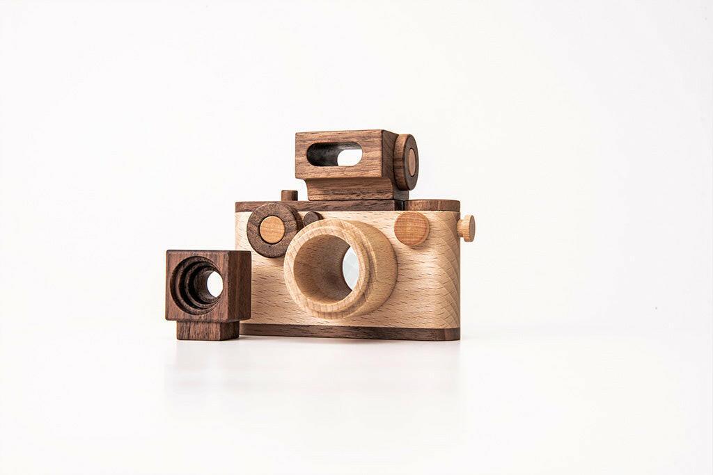 35MM Wooden Toy Camera In Beech Wood Complete Gift Set ($81 Value) camera Father's Factory