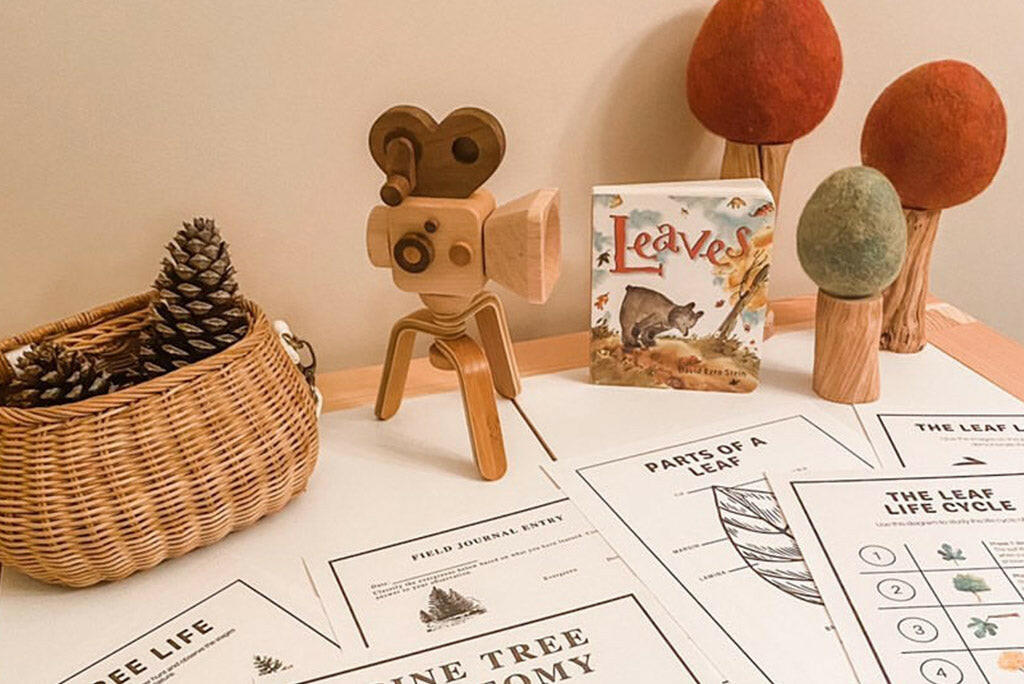 Super 16 Pro Wooden Toy Camera With Tripod wooden toy Father's Factory