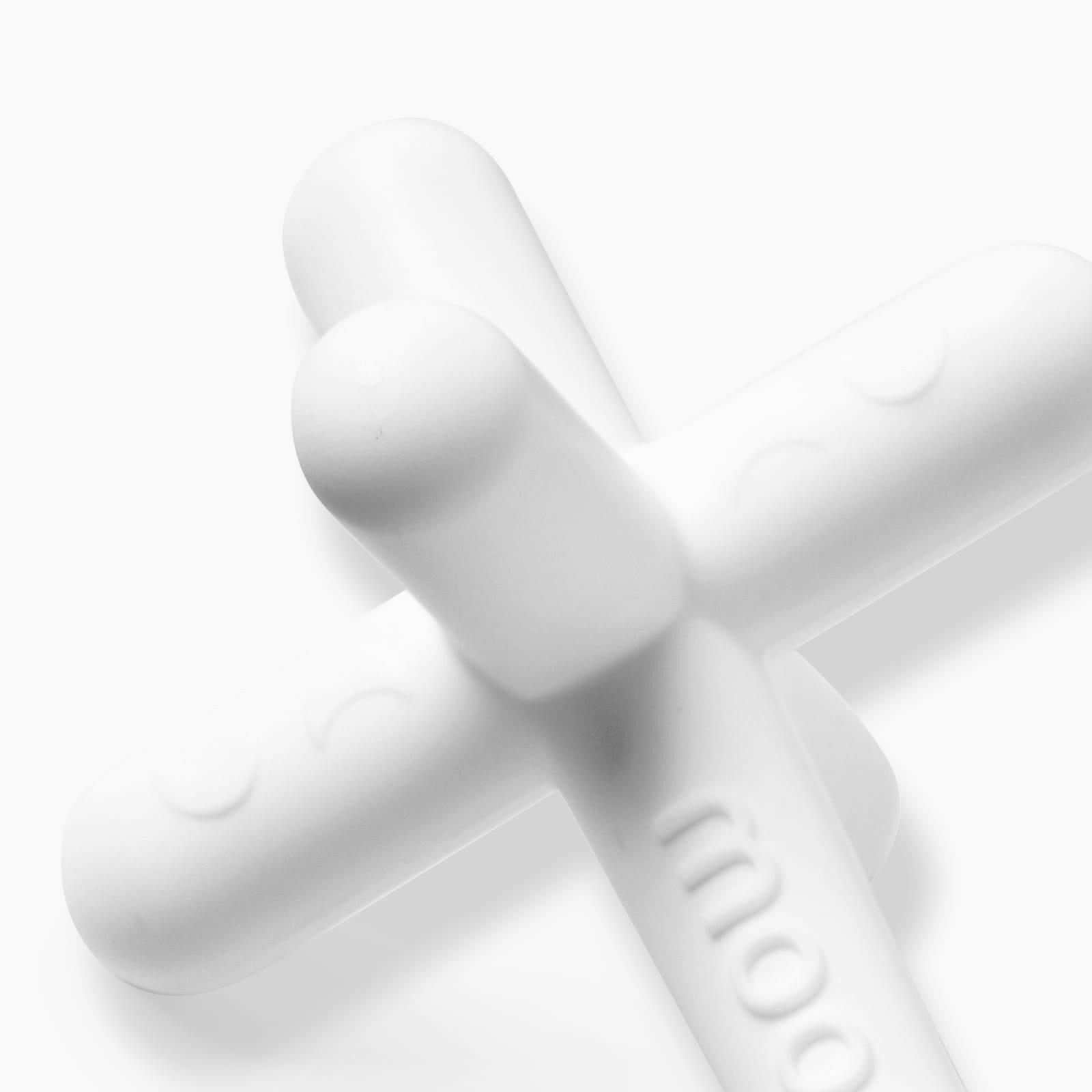 The best baby teether: 1-pack moonlight white silicone teether TEETHER Moonjax®