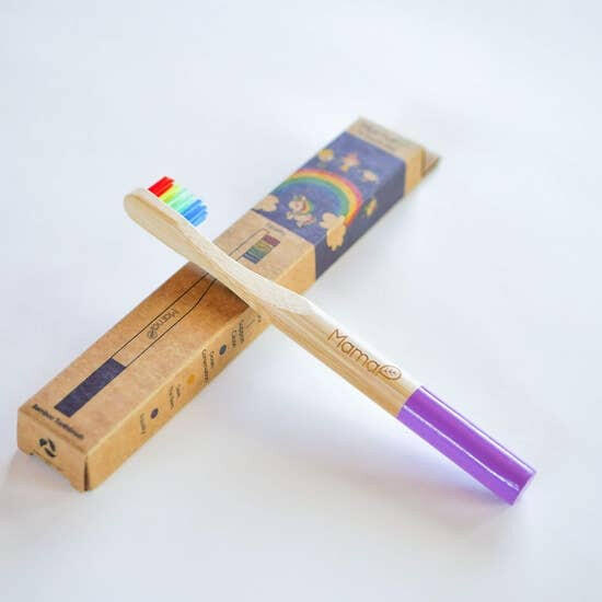 Kid's Rainbow Bamboo Toothbrush Kids Essentials MamaP