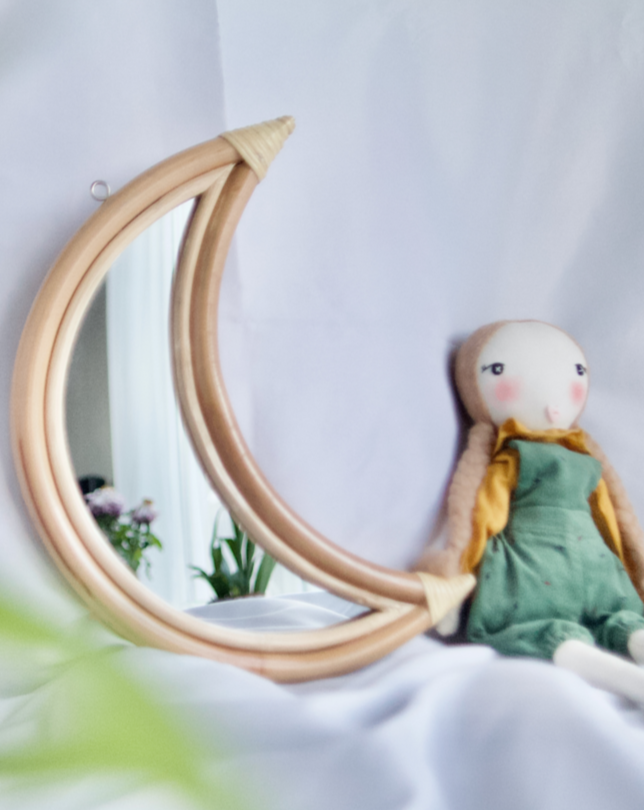 KACA BULAN Moon Mirror Nursery Decor Kleine Tijntje
