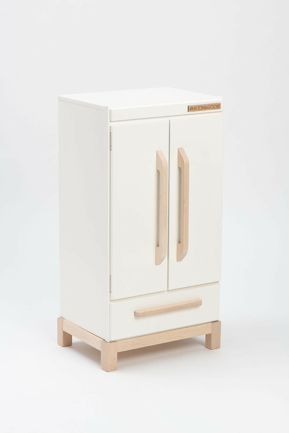Wooden Play Refrigerator - White Kids Toys Milton & Goose