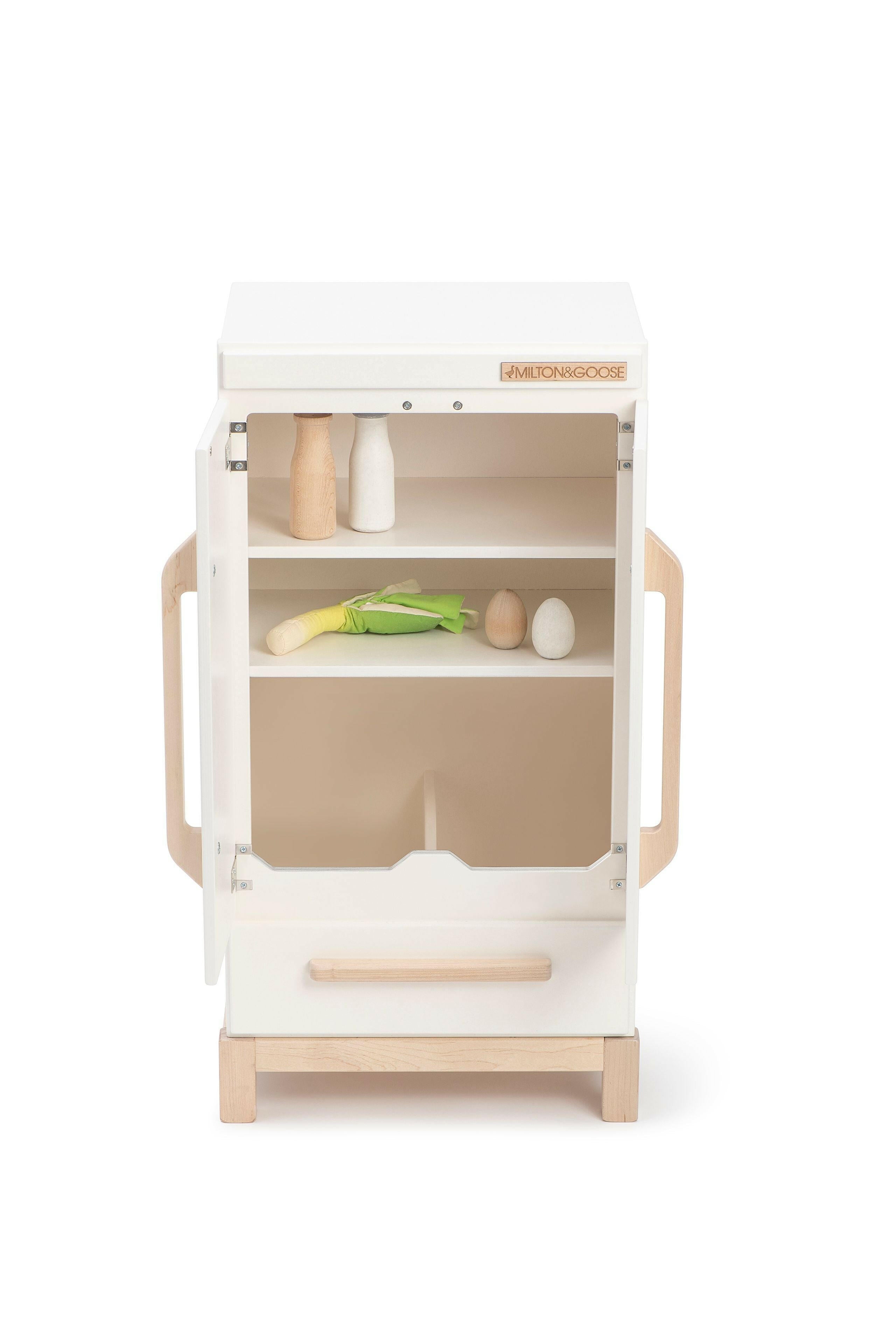 Wooden Play Refrigerator - White Kids Toys Milton & Goose
