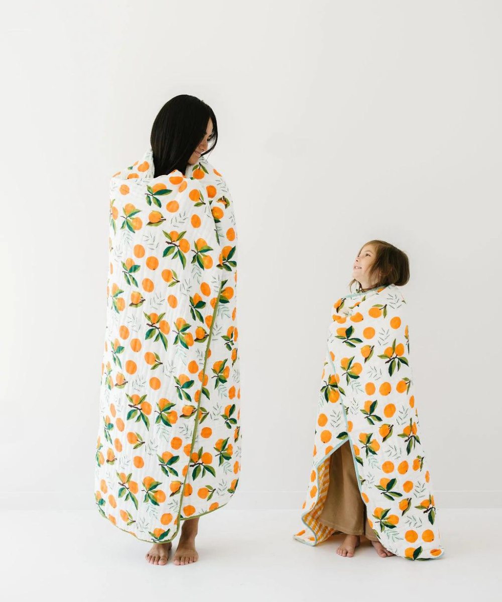 Adult Clementine Throw blanket Quilts & Comforters Clementine Kids