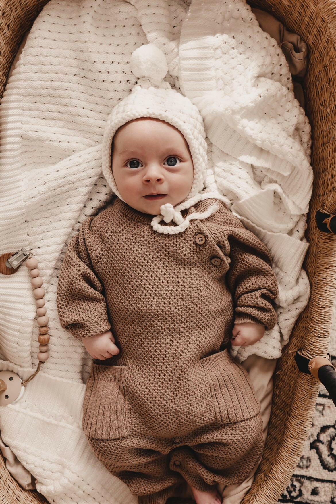 Rib Pocket Jumpsuit - Acorn Luna + Luca