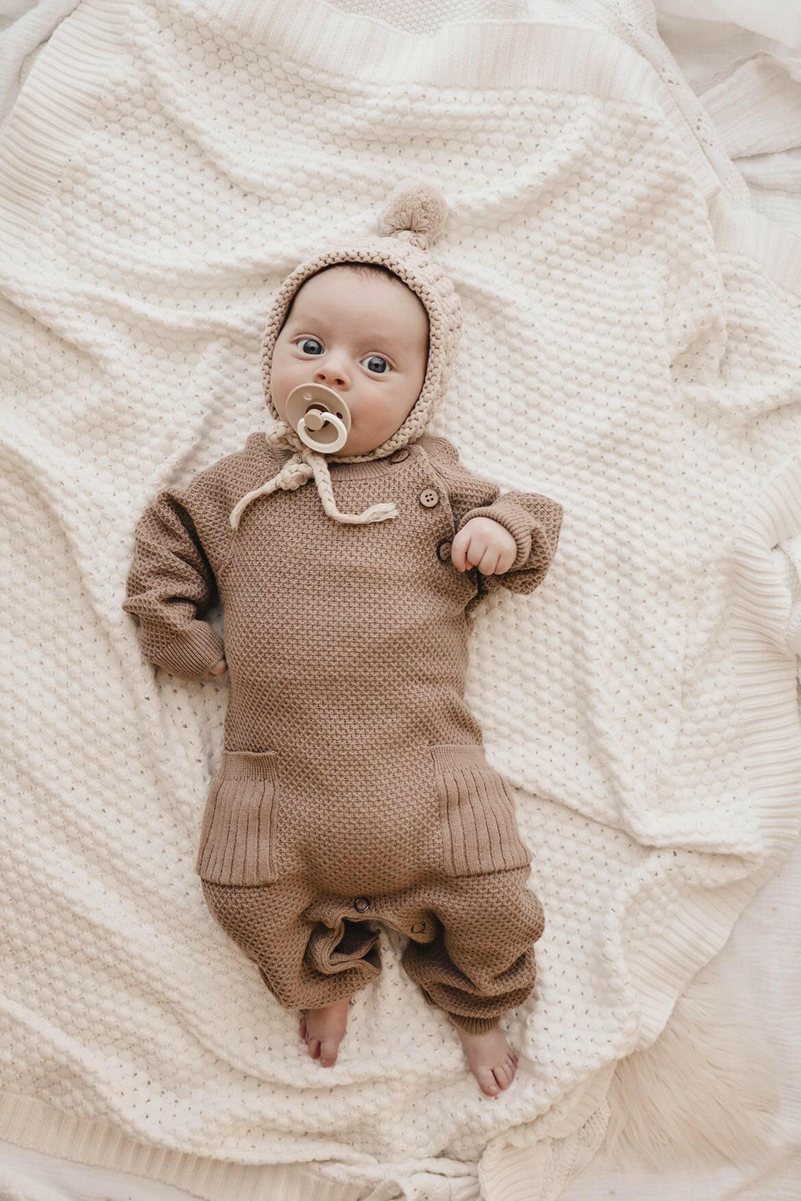 Rib Pocket Jumpsuit - Acorn Luna + Luca