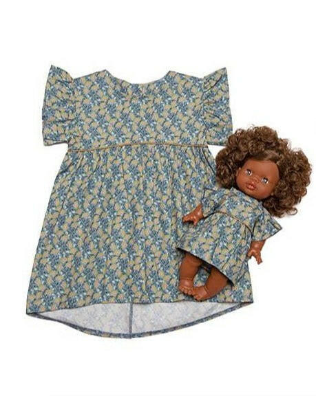 Minikane Doll & Me Outfits - Daisy Cotton Dress Cassandra Doll Clothing Minikane