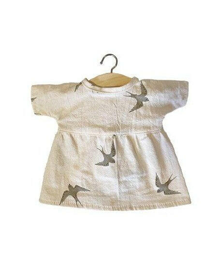 Minikane Faustine Organic Dress - Hirondelle Doll Clothing Minikane