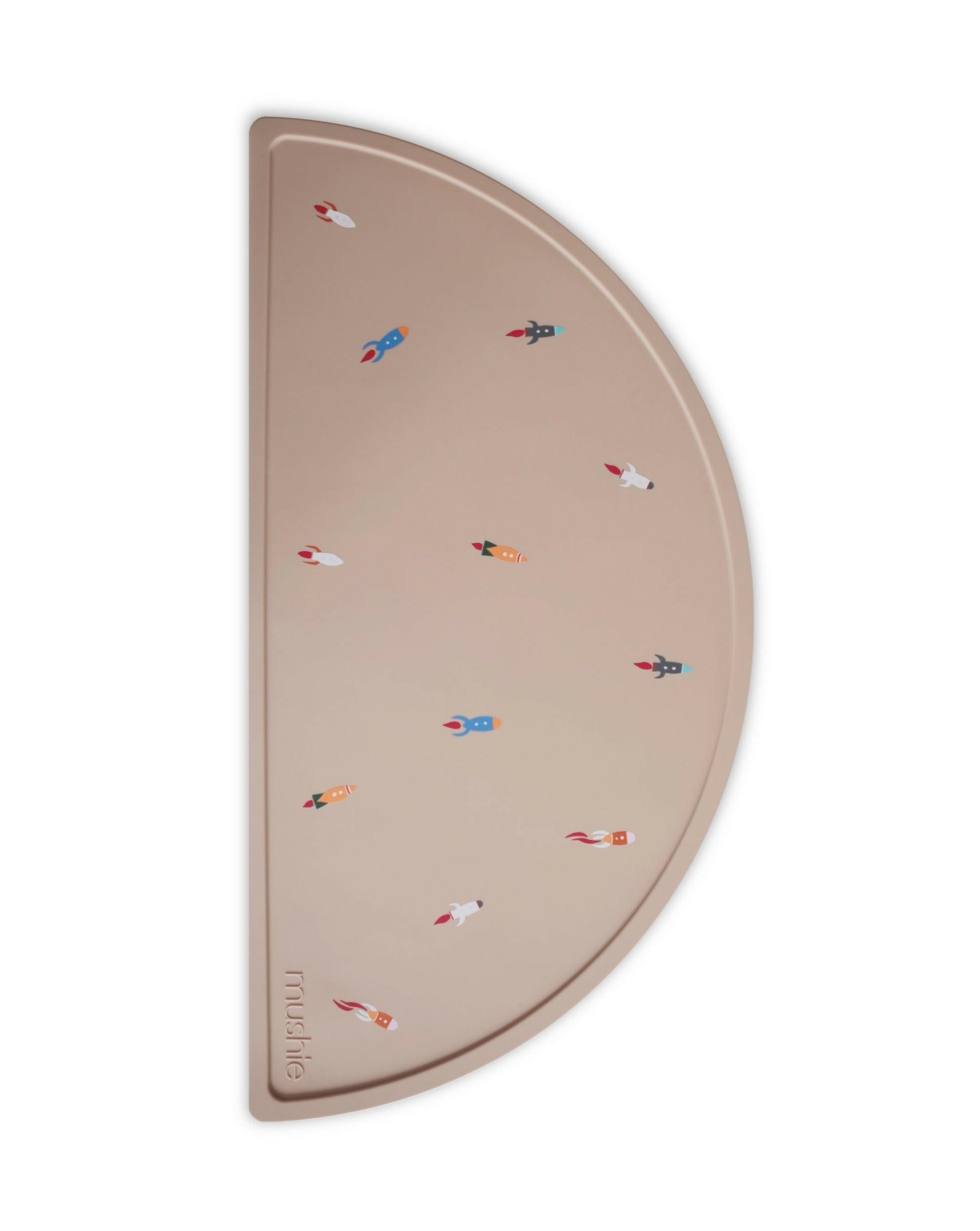 Silicone Place Mat Feeding Mushie Rocket Ship