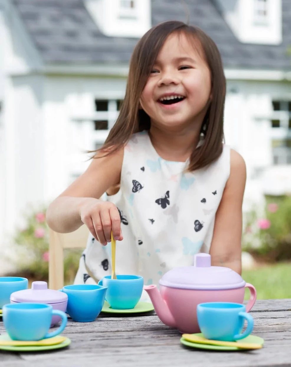 Green Toys Tea Set Pretend Play Green Toys