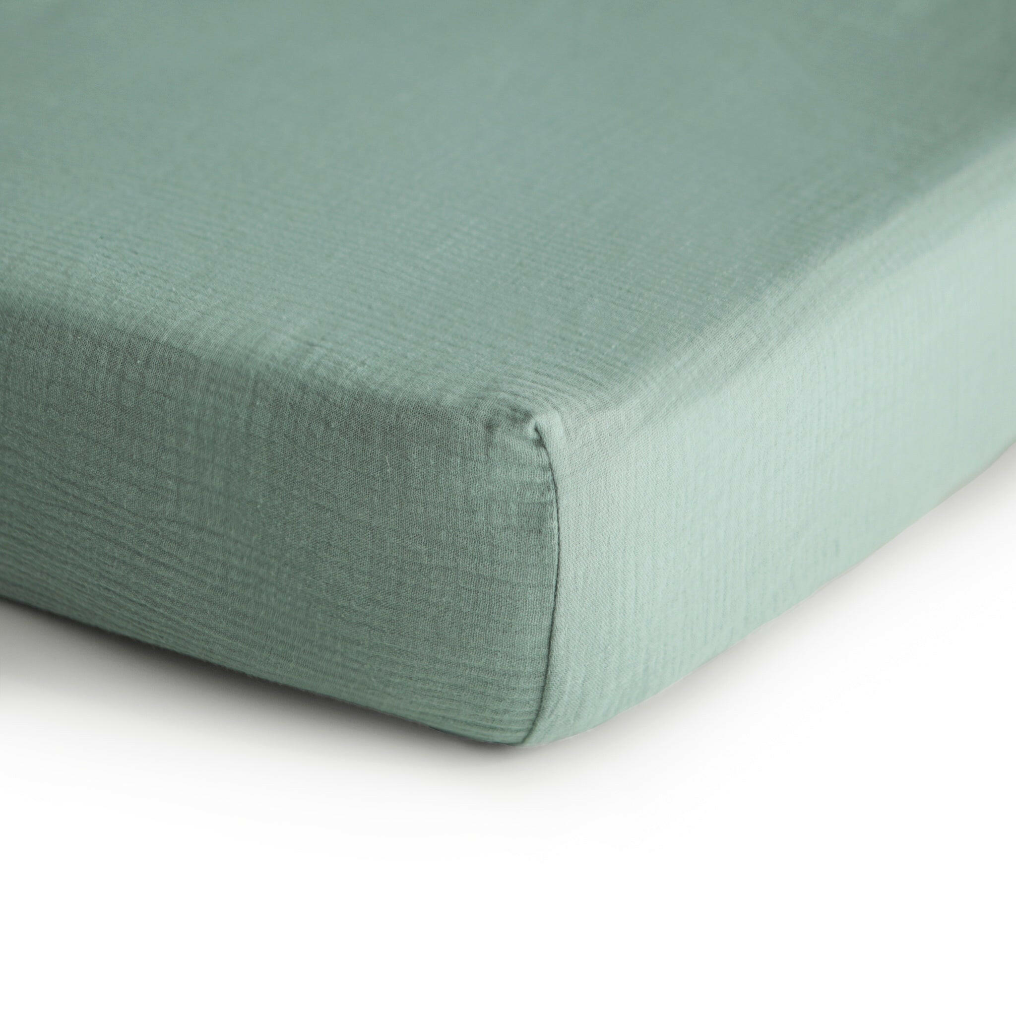 Extra Soft Muslin Crib Sheet - Roman Green Baby Essentials Mushie Roman Green