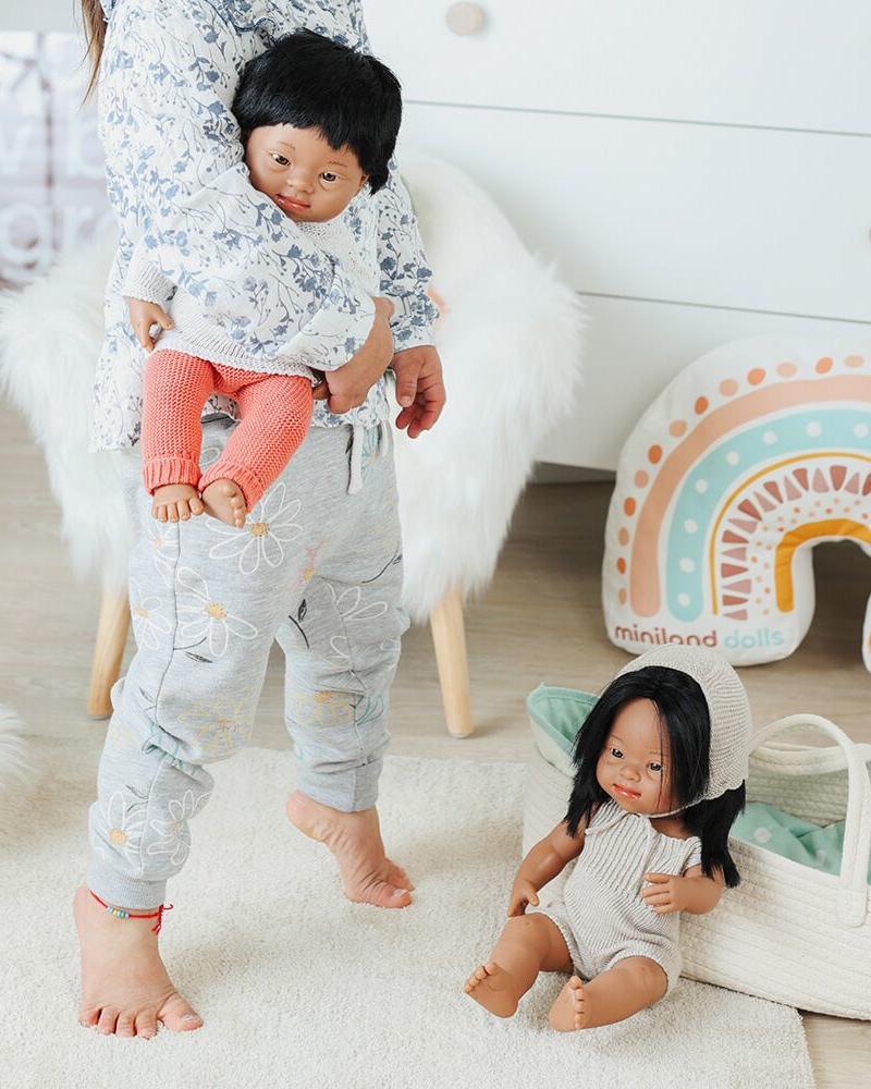 Knitted Romper & Bonnet Doll Clothing Miniland