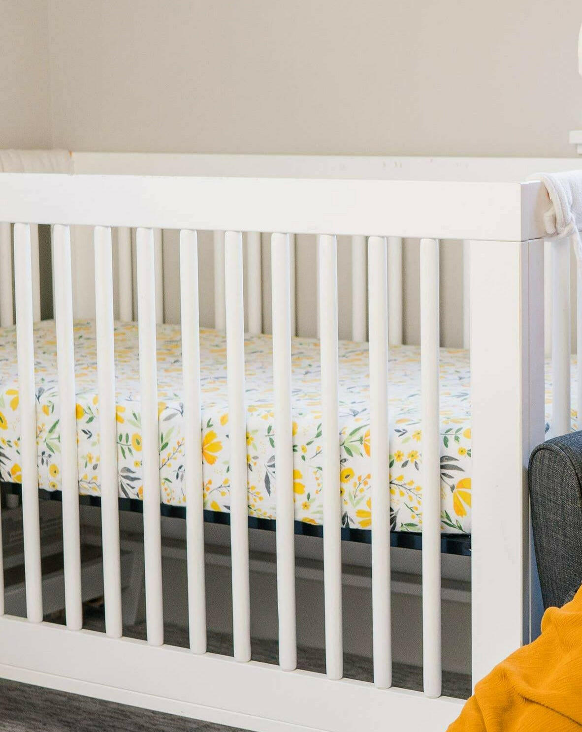 Royal Garden Muslin Crib Sheet Baby Essentials Bebe Au Lait