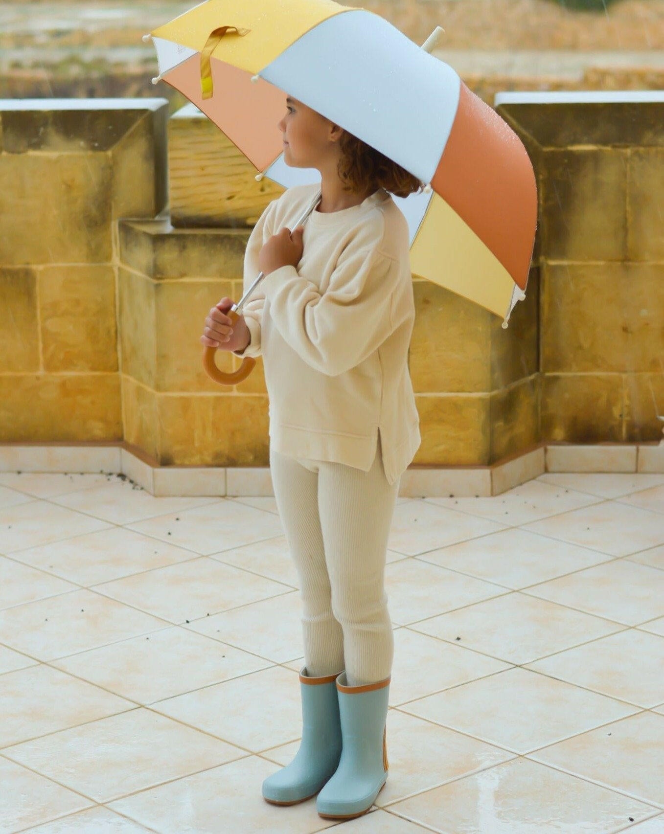 Natural Rubber Rain Boots - Light Blue Shoes Grech & Co.
