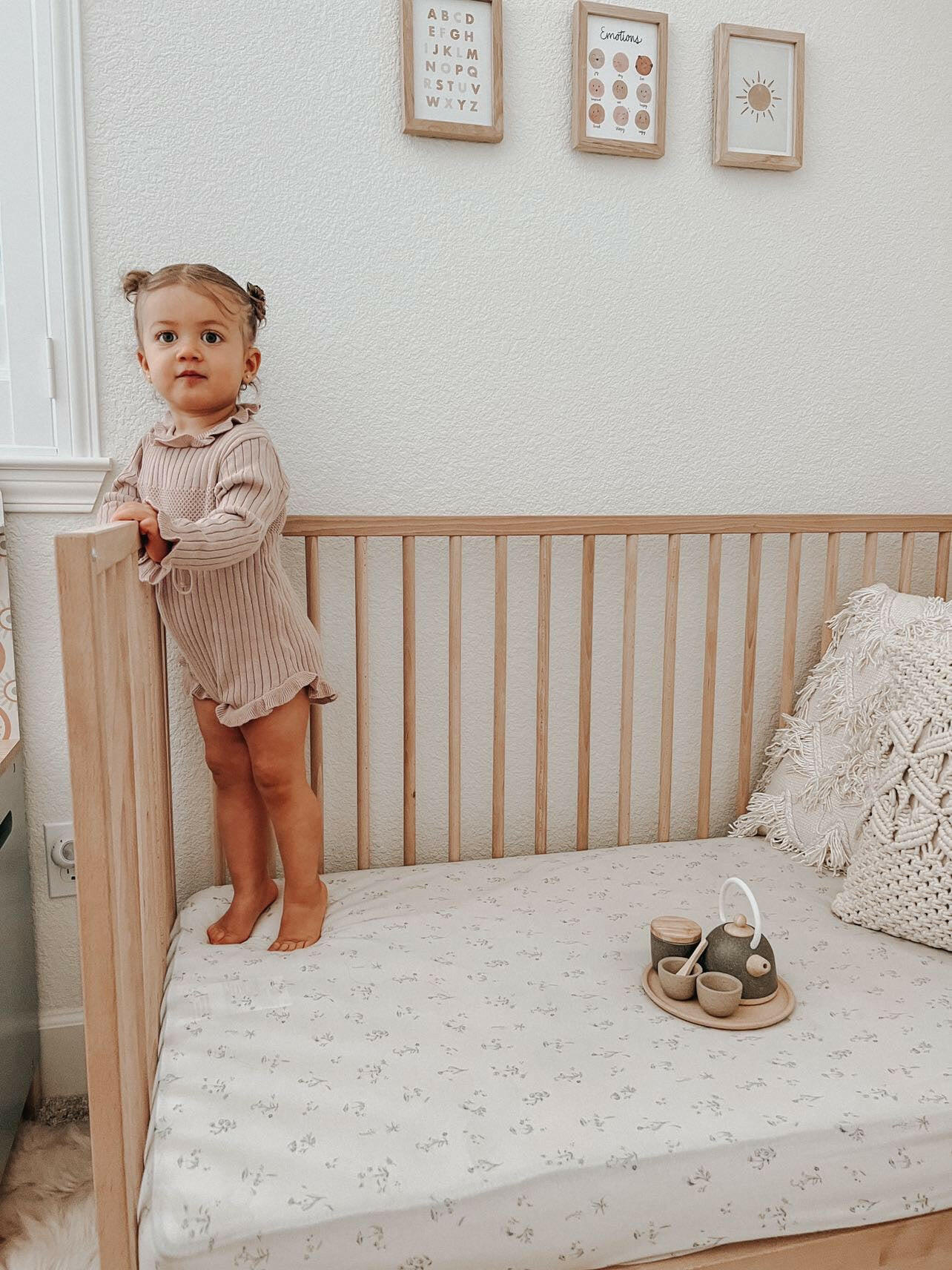 Ruffle Romper - Dusty Petal Luna + Luca
