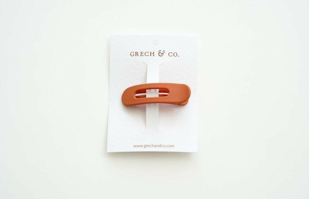 Grip Clips Recycled Plastic Hair Accessories Grech & Co. Rust