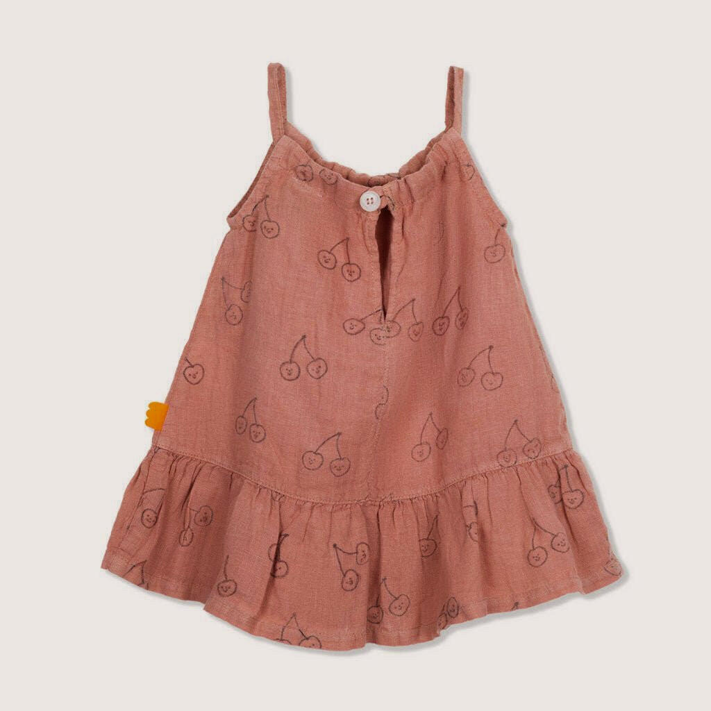 Cherry Baby Linen Dress dress Mon Coeur