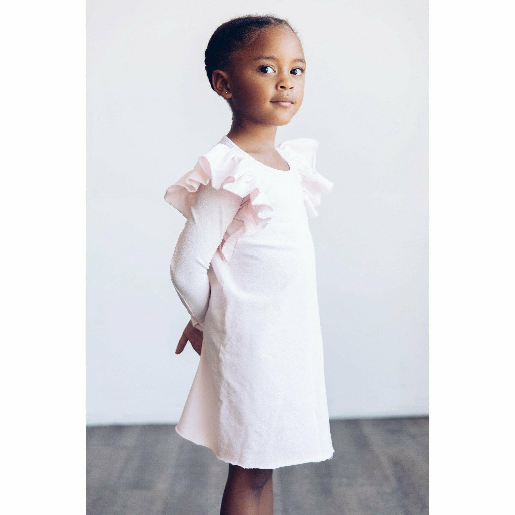 Organic Valentina Dress Long Sleeves Pink Dresses Be Mi Los Angeles