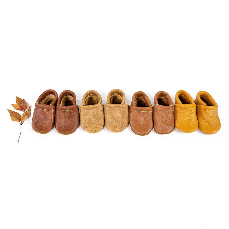 Sahara, Sienna, Chestnut, Honey LOAFERS Leather Shoes Baby and Toddler