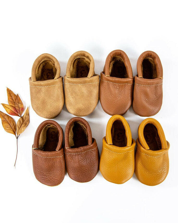 Sahara, Sienna, Chestnut, Honey LOAFERS Leather Shoes Baby and Toddler Baby Shoes Starry Knight Design