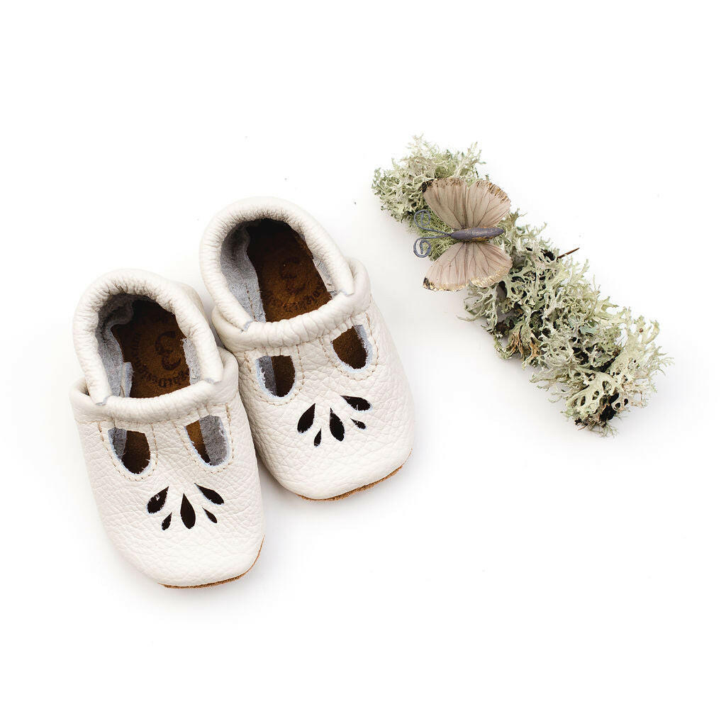 Milk LOTUS T-strap Shoes Baby and Toddler Baby Shoes Starry Knight Design