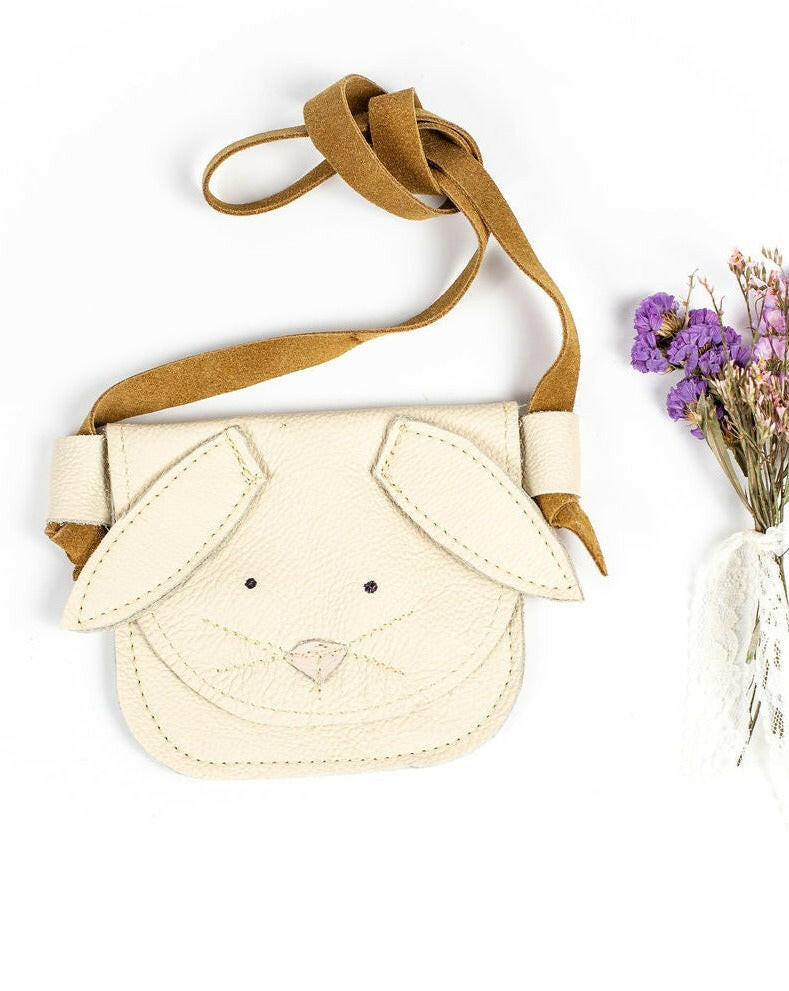 Cream Bunnies Critters Leather PURSE Toddler & Kids Starry Knight Design