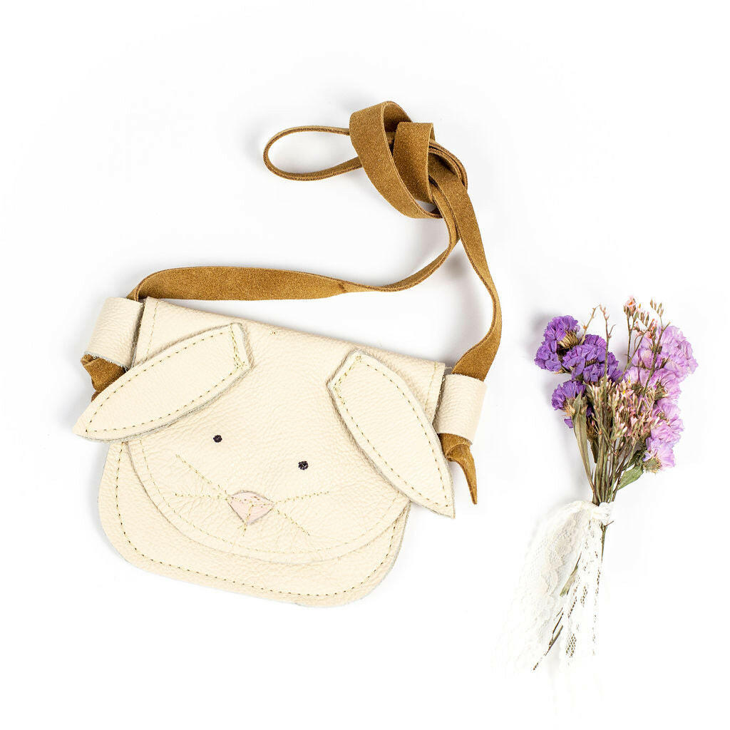 Cream Bunnies Critters Leather PURSE Toddler & Kids Starry Knight Design