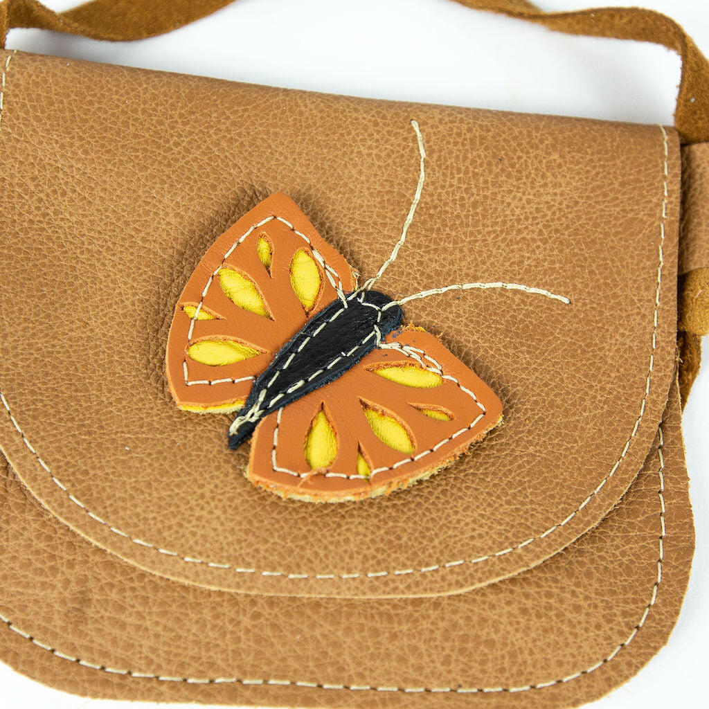 Sahara Butterfly Critters Leather PURSE Toddler & Kids Purse Starry Knight Design