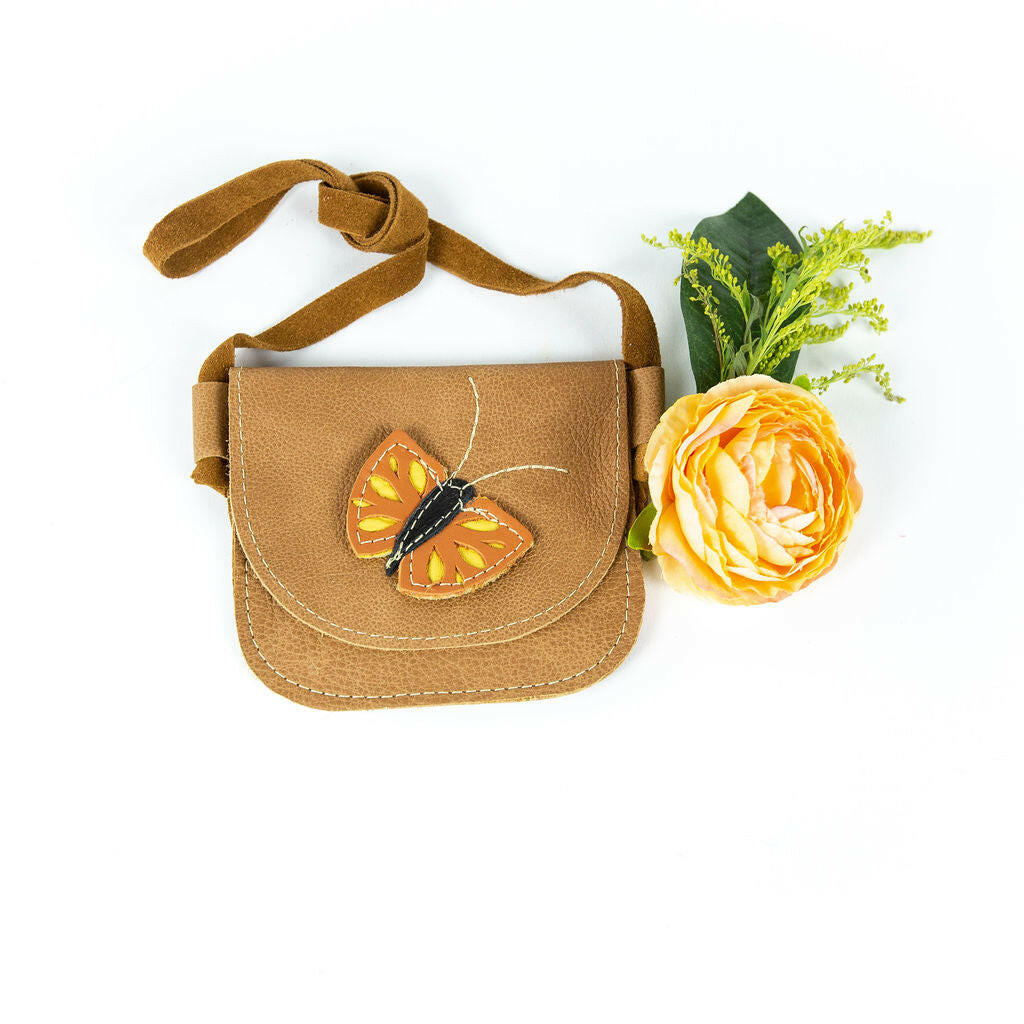 Sahara Butterfly Critters Leather PURSE Toddler & Kids Purse Starry Knight Design