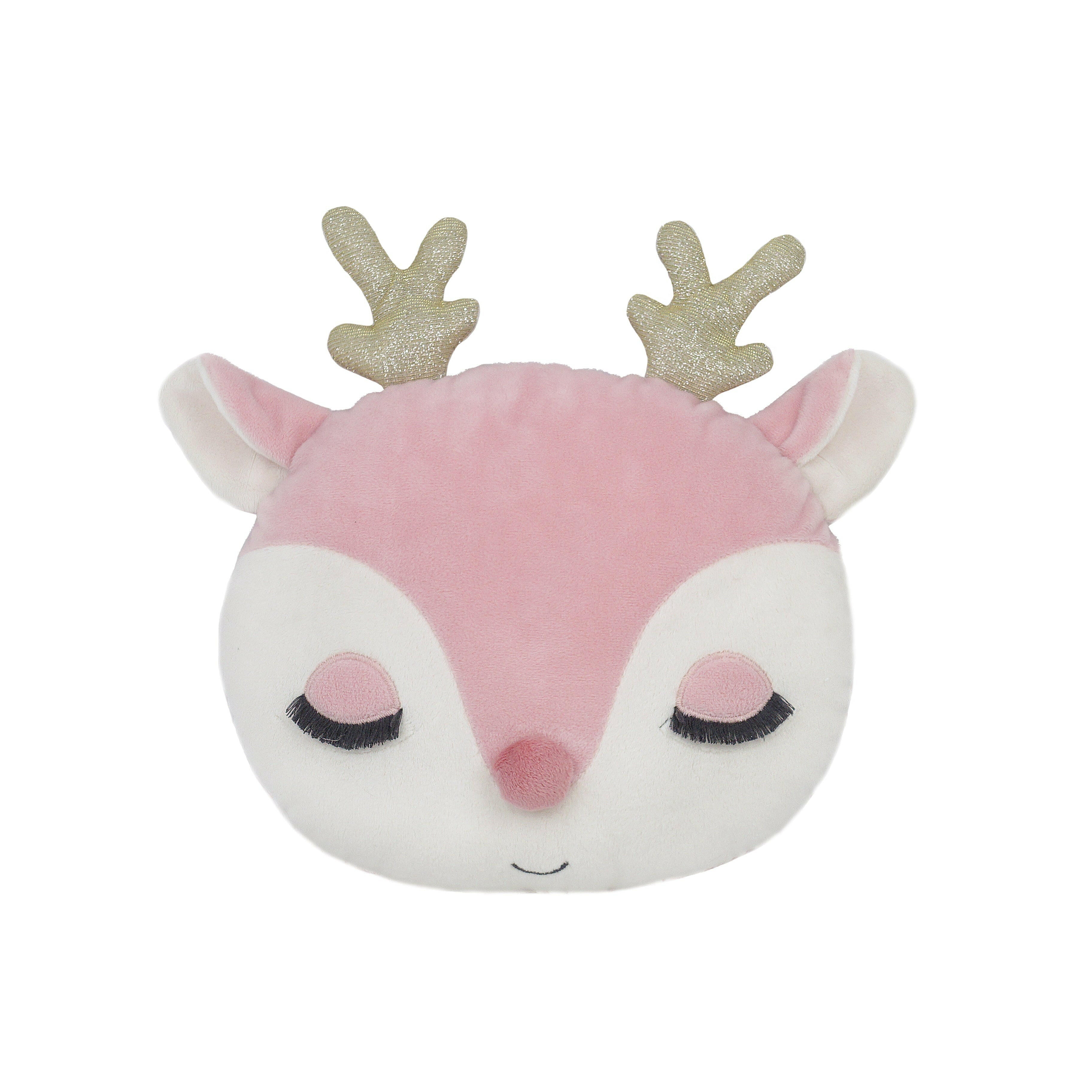 Reindeer Accent Pillow - Pink Pillow MON AMI
