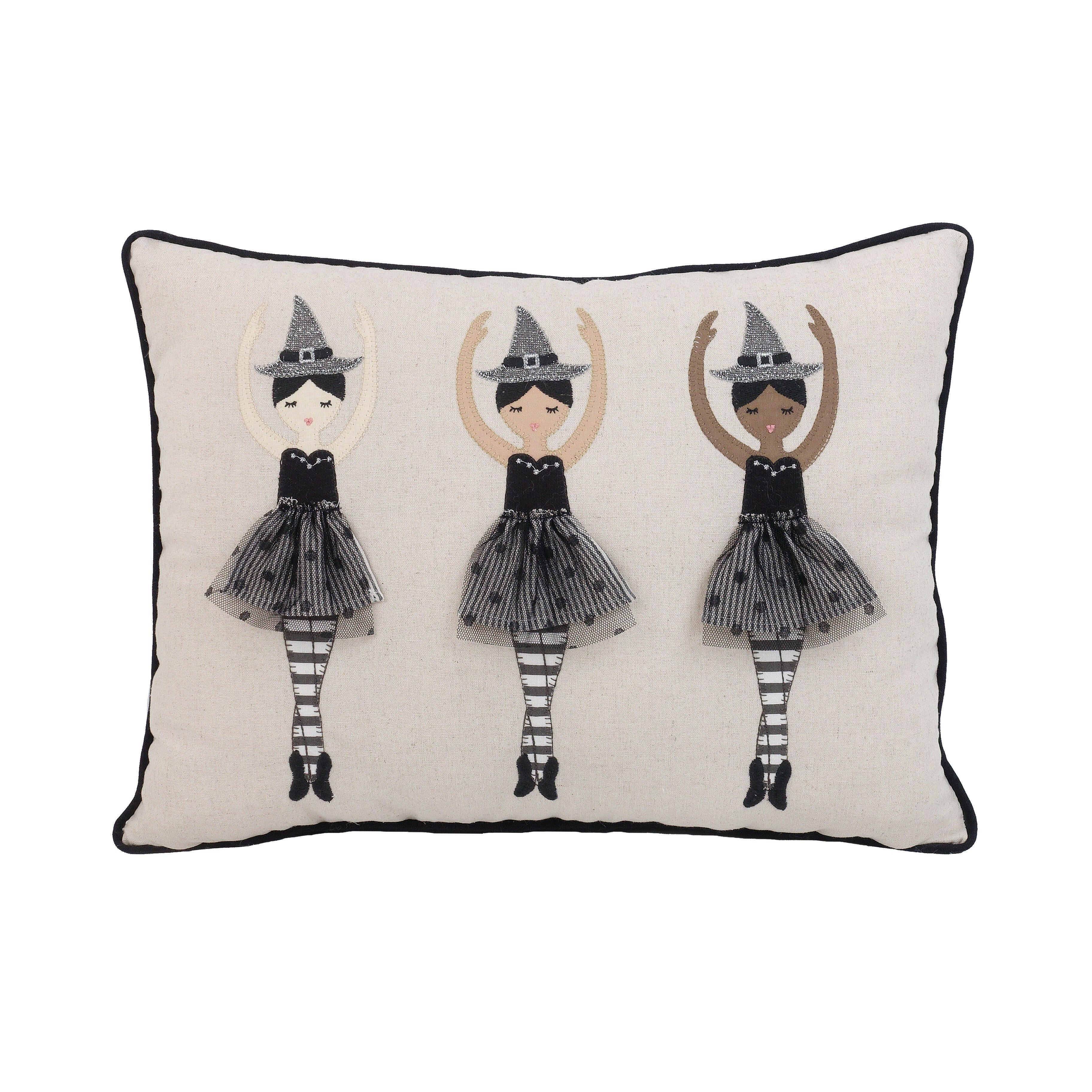 Dancing Witches Lumbar Pillow MON AMI